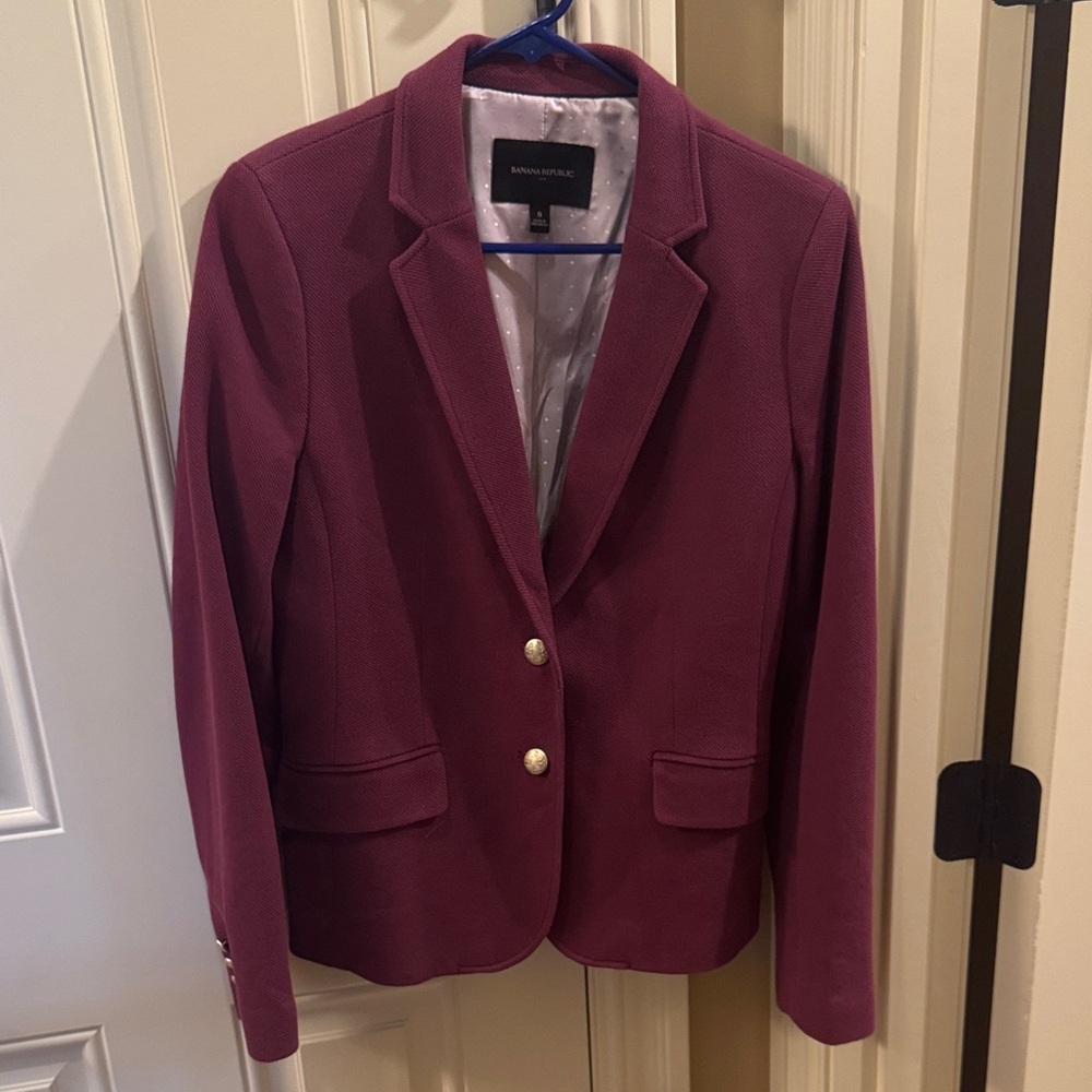 Banana Republic Women's Rich Burgundy Blazer